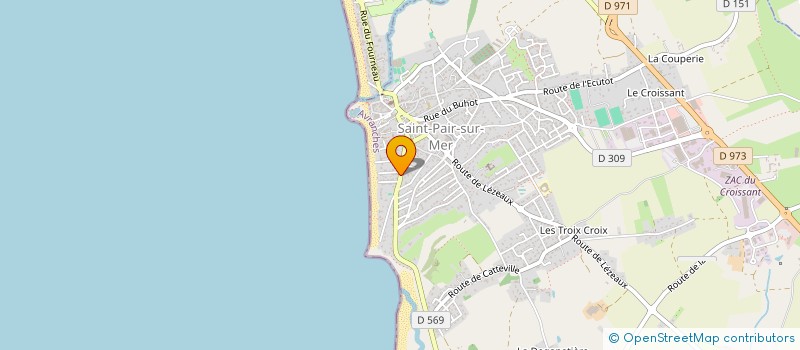 localisation de l'entreprise GREZET INVEST  SAINT-PAIR-SUR-MER