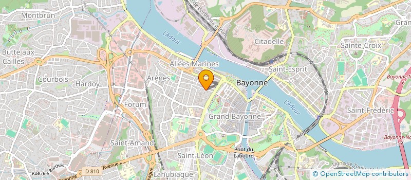 localisation de l'entreprise GREZIDE à BAYONNE