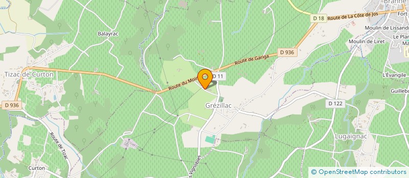 localisation de l'entreprise GREZILLAC COMPTA SA  GREZILLAC