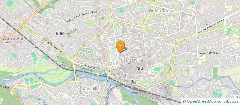 localisation de l'entreprise GRF ASSOCIES à PAU