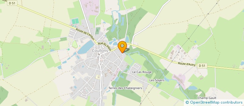 localisation de l'entreprise GRF DES BRUYERES à COULLONS
