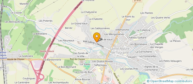 localisation de l'entreprise GRF DU MOULIN DE GRUTEAU  SAINTE-MAURE-DE-TOURAINE