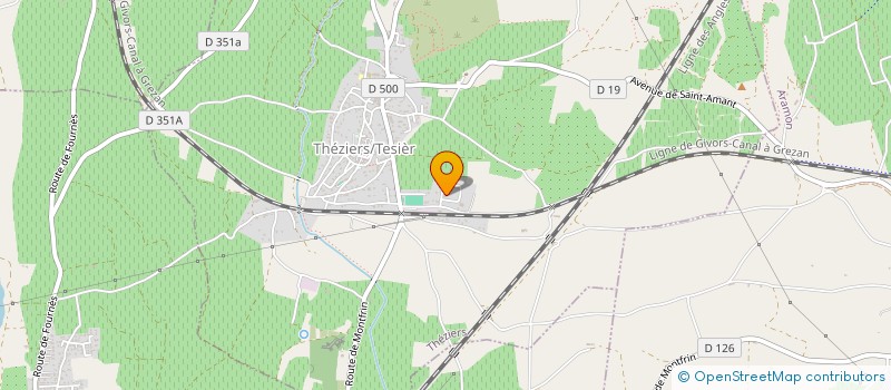 localisation de l'entreprise GRF INVEST  THEZIERS
