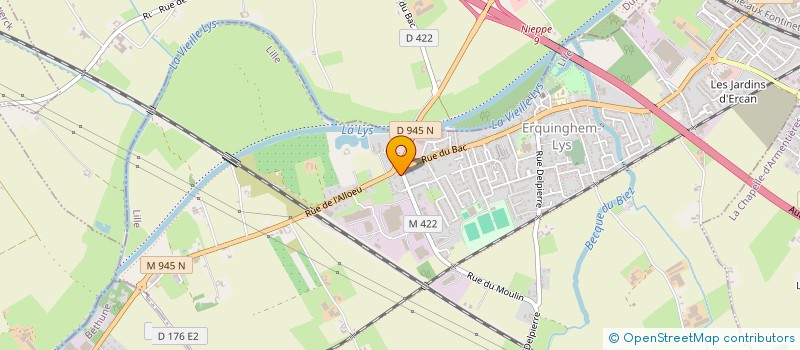 localisation de l'entreprise GRF2C2  ERQUINGHEM-LYS