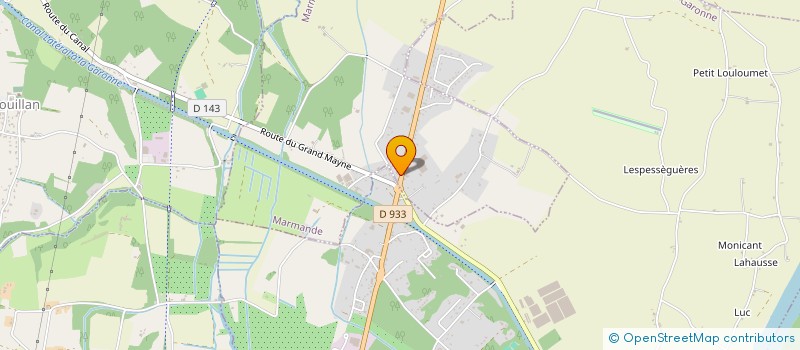 localisation de l'entreprise GRG à MARMANDE