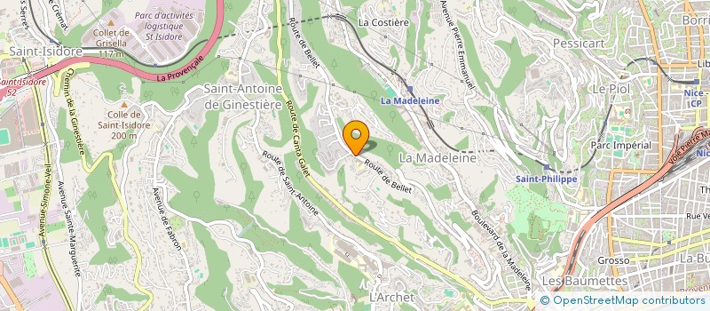 localisation de l'entreprise GRG CORPORATION  NICE