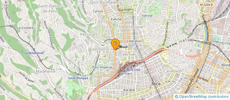 localisation de l'entreprise GRH à NICE