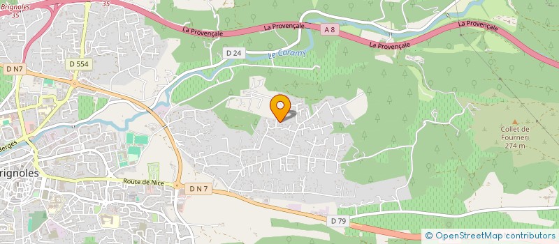 localisation de l'entreprise GRH à BRIGNOLES