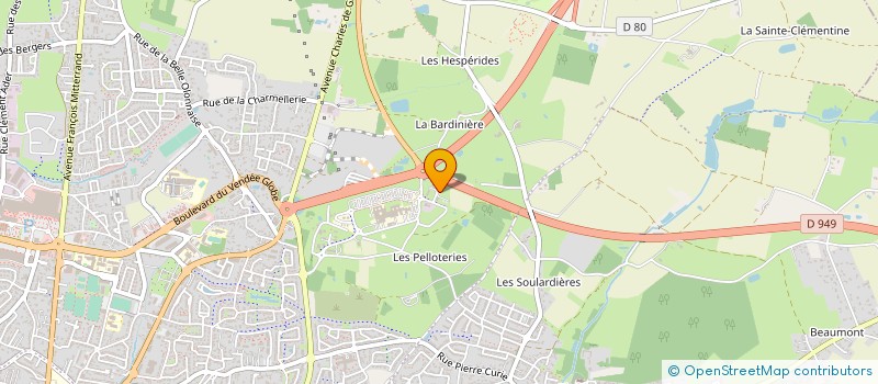 localisation de l'entreprise GRH CONSEIL 85 à LES SABLES D'OLONNE