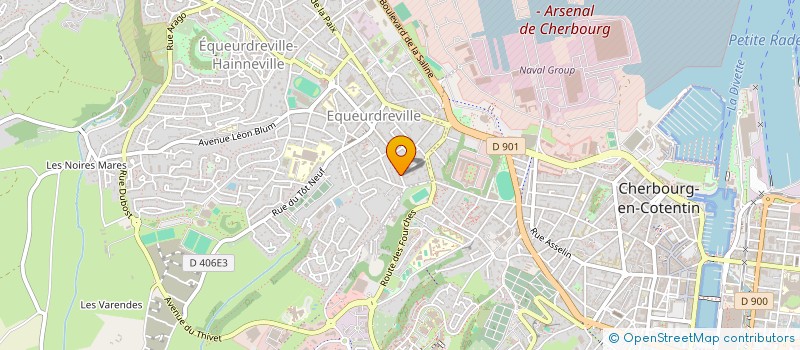 localisation de l'entreprise GRH ENVIRONNEMENT  CHERBOURG-EN-COTENTIN