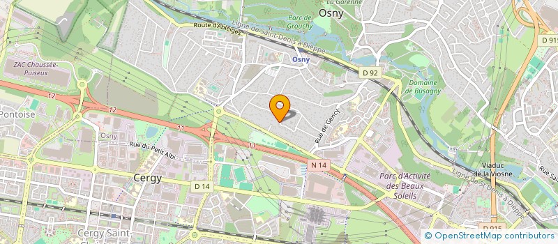 localisation de l'entreprise GRH GROUP  OSNY