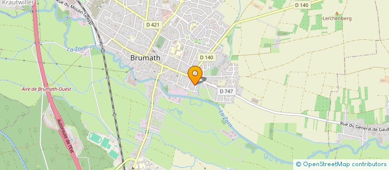 localisation de l'entreprise GRH1  BRUMATH