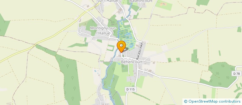 localisation de l'entreprise GRIBAUVAL à BEHENCOURT