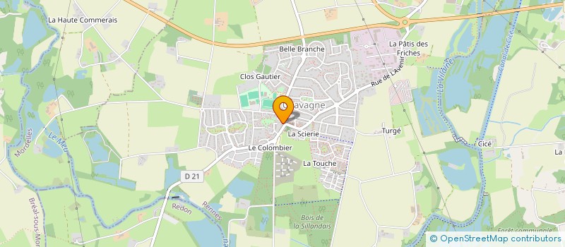 localisation de l'entreprise GRIBE  CHAVAGNE