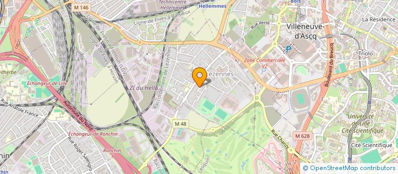 localisation de l'entreprise GRIBITECH à LEZENNES