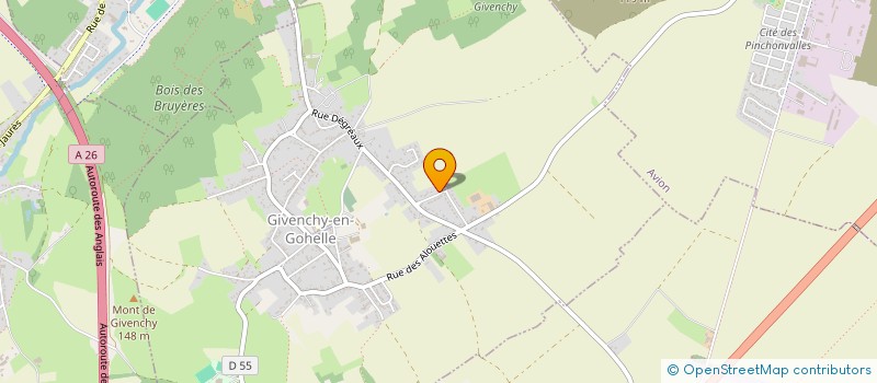 localisation de l'entreprise GRIBOBOIS à GIVENCHY-EN-GOHELLE
