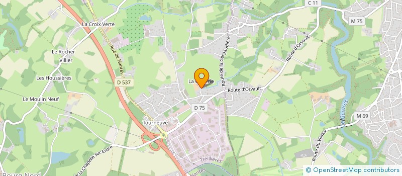 localisation de l'entreprise GRIBOUILLE  TREILLIERES