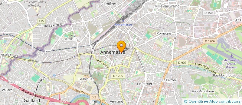 localisation de l'entreprise GRIBOUILLE à ANNEMASSE