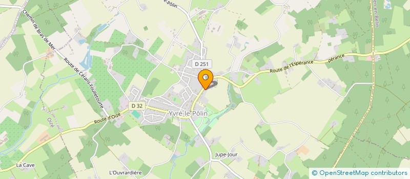 localisation de l'entreprise GRIBOUILLE  YVRE-LE-POLIN