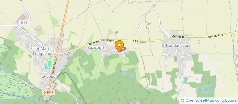 localisation de l'entreprise GRIBOUILLE  BAZICOURT