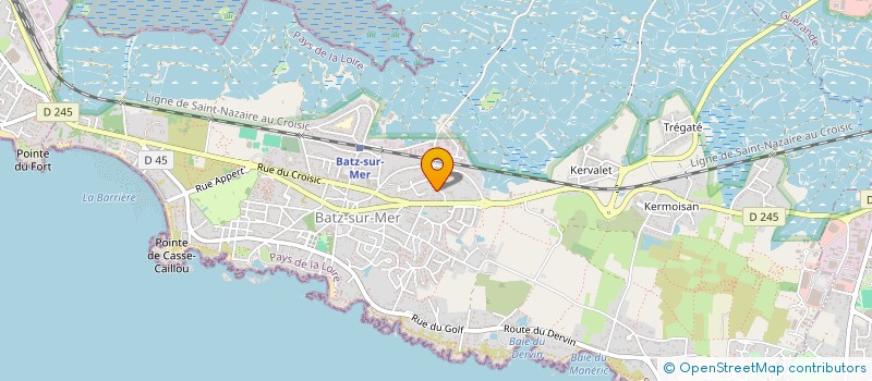 localisation de l'entreprise GRIBOUILLE  BATZ-SUR-MER