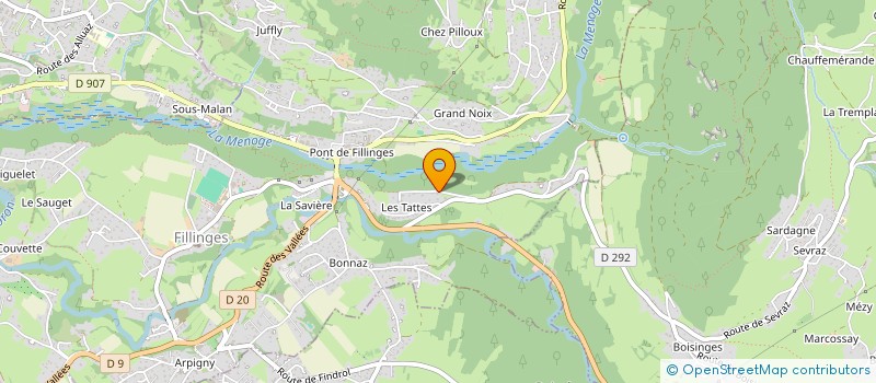 localisation de l'entreprise GRIBOUILLE  FILLINGES