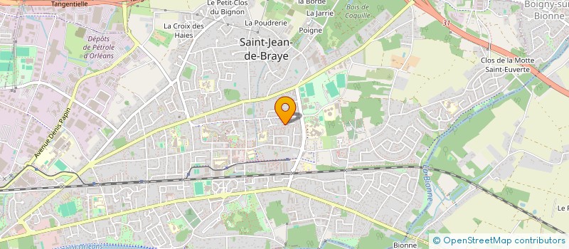 localisation de l'entreprise GRIBOUILLE ET CELESTIN à SAINT-JEAN-DE-BRAYE