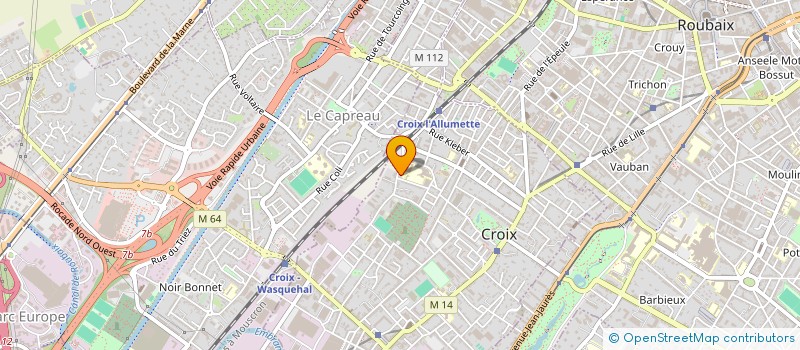 localisation de l'entreprise GRIBOUILLE LA GRENOUILLE à CROIX
