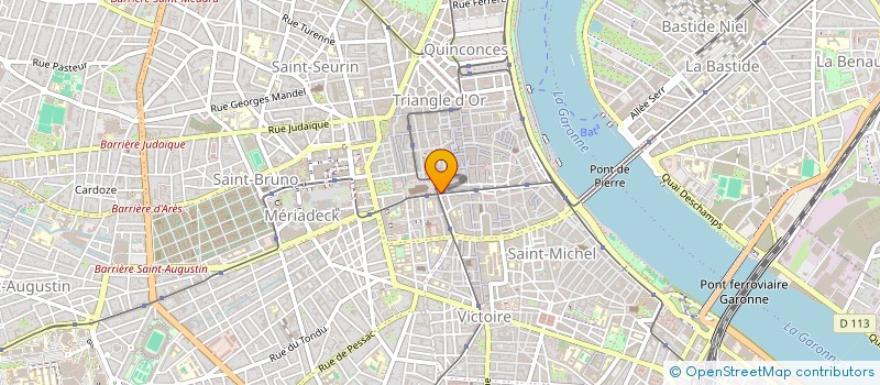 localisation de l'entreprise GRICA à BORDEAUX
