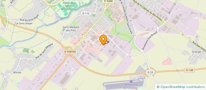 localisation de l'entreprise GRICARE à FONTENAY-LE-COMTE
