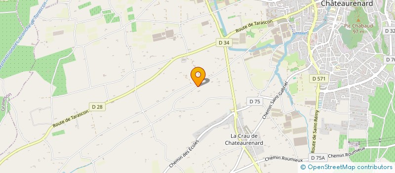 localisation de l'entreprise GRICHAUD  CHATEAURENARD