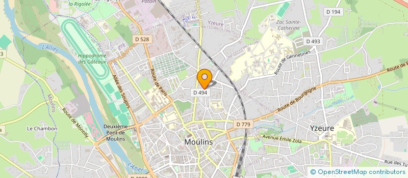localisation de l'entreprise GRICHE à MOULINS