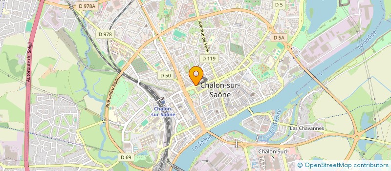 localisation de l'entreprise GRICLER à CHALON-SUR-SAONE