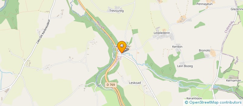 localisation de l'entreprise GRICOURT-BAYLISS  MOTREFF