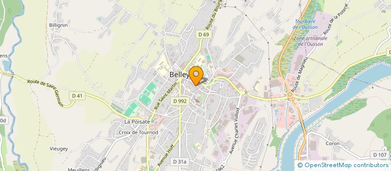 localisation de l'entreprise GRIDEL  BELLEY