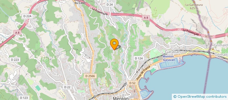 localisation de l'entreprise GRIDEL à MENTON