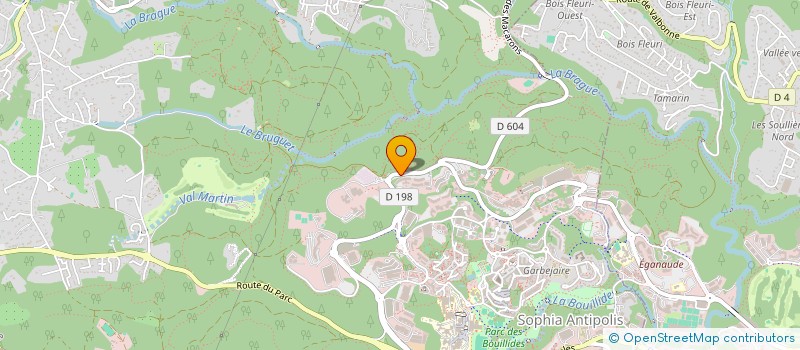 localisation de l'entreprise GRIDPOCKET à VALBONNE