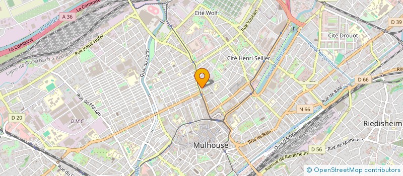 localisation de l'entreprise GRIENENBERGER FRANCIS ET CHRISTIAN  MULHOUSE