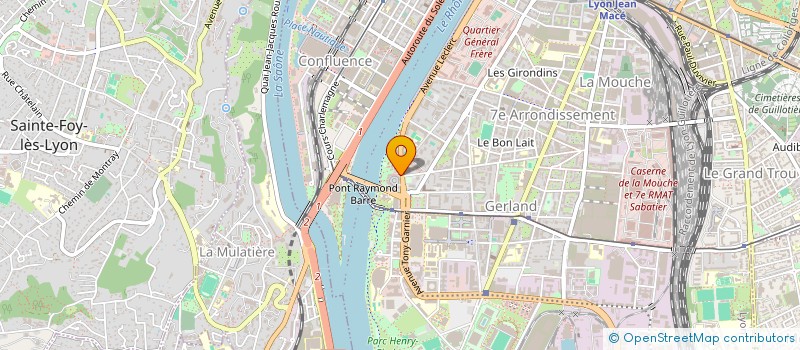 localisation de l'entreprise GRIEPS GROUPE DE RECHERCHE ET D'INTERVENTION POUR L' EDUCATION DES PROFESSIONS SANITAIRES ET SOCIALES  LYON