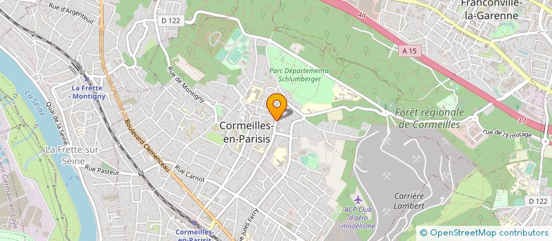 localisation de l'entreprise GRIEUX CREATION COUTURE COSTUMES CONSEILS à CORMEILLES-EN-PARISIS