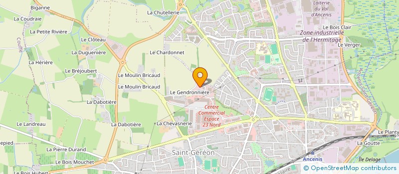 localisation de l'entreprise GRIFF PRINT à ANCENIS-SAINT-GEREON