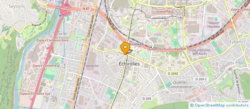 localisation de l'entreprise GRIFF S GRENOBLE à ECHIROLLES