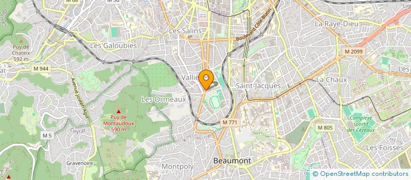 localisation de l'entreprise GRIFFE à CLERMONT-FERRAND