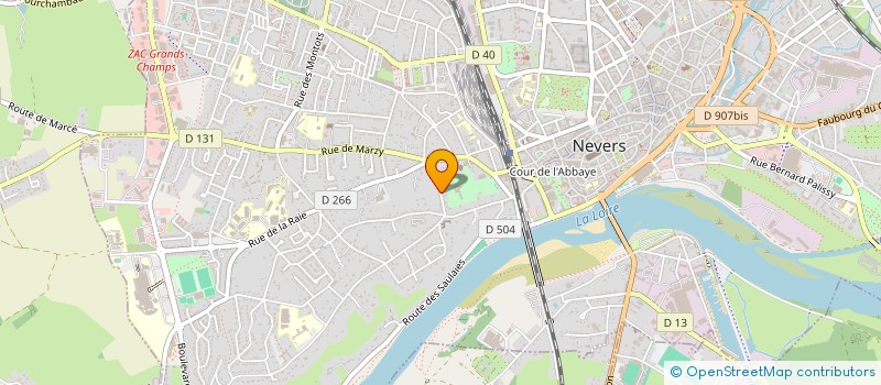localisation de l'entreprise GRIFFES & DEGRIFFES à NEVERS