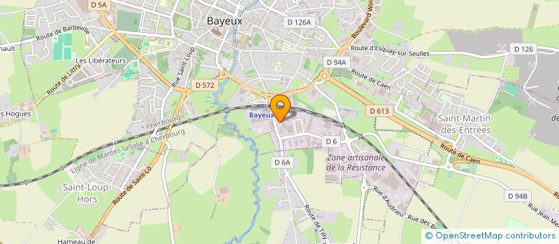 localisation de l'entreprise GRIFFES ET MOI à BAYEUX