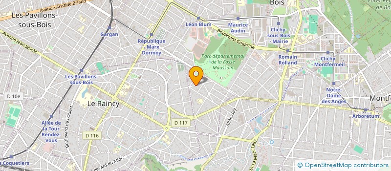 localisation de l'entreprise GRIFFIT IMMO à CLICHY-SOUS-BOIS