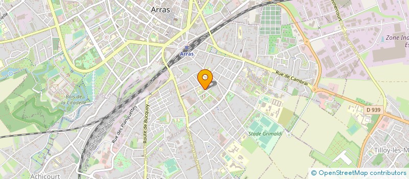 localisation de l'entreprise GRIFFITHS O COEUR à ARRAS