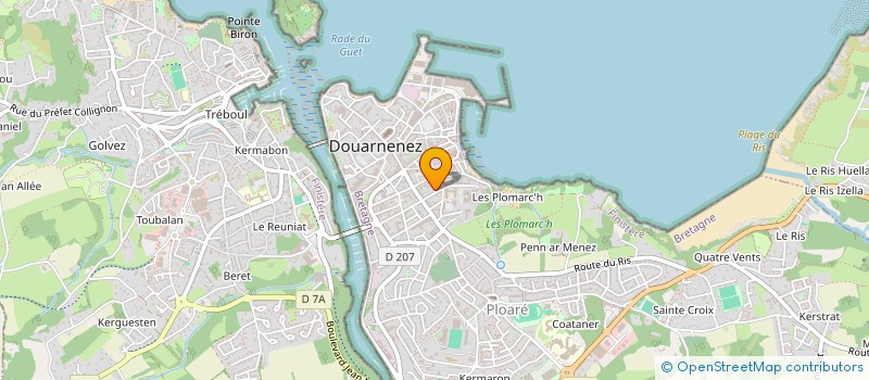 localisation de l'entreprise GRIFFON ATLANTIQUE  DOUARNENEZ