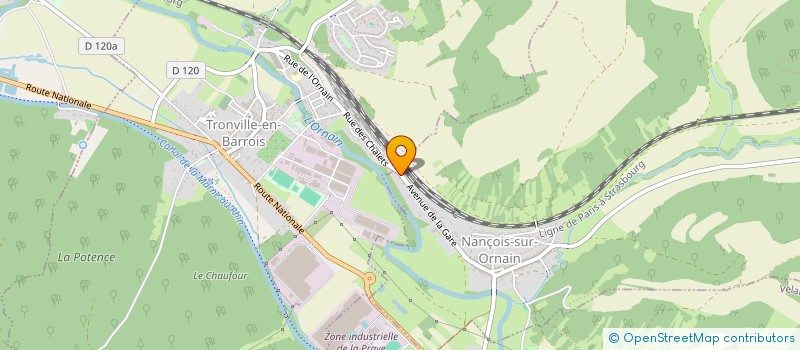 localisation de l'entreprise GRIFFON COMMUNICATION à NANCOIS-SUR-ORNAIN