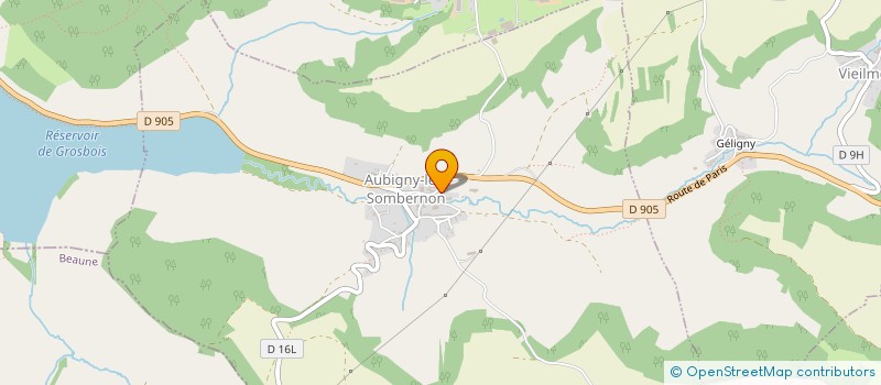 localisation de l'entreprise GRIFFON EVENTS 21  AUBIGNY-LES-SOMBERNON